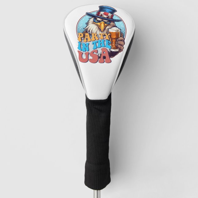SPORT-Party in Amerika Golf Headcover (Vorderseite)