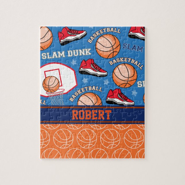 SPORT personalisiertes Namensbasketball-Fan-Muster (Vertikal)