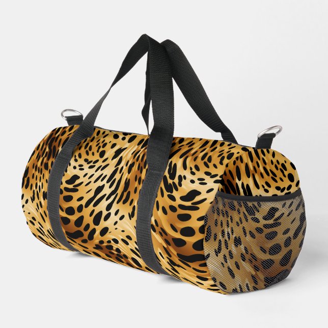 Sport Petit Empreinte de léopard de sac Duffel (Coin droit)