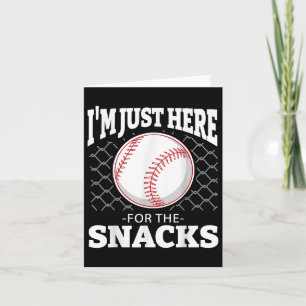 Sport Quote Funny Ich bin gerade hier für die Snac Karte