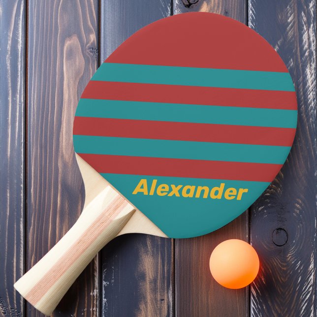 Sport Ruby Reef Streifen mit Namen Tischtennis Schläger (Von Creator hochgeladen)
