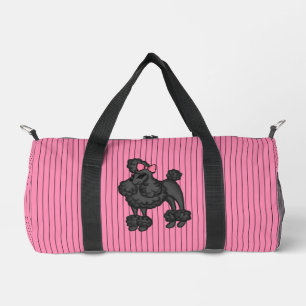 Sport Sac à duffel de caniche français rayé