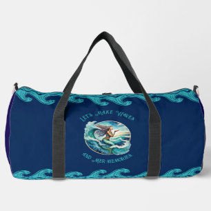 Sport Sac fourre-tout bleu avec motif de sirène