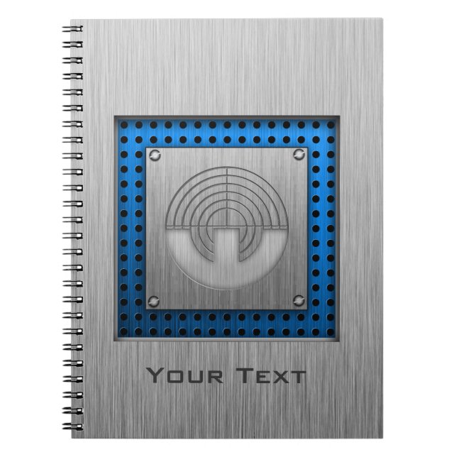 Sport-Schießen; Metall-Blick Notizblock (Vorderseite)