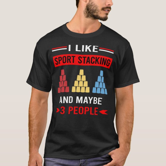 Sport Stacking Cup Stacking Speed Stacking Cups T-Shirt (Vorderseite)