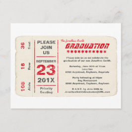 Sport-Stern-Karten-Abschluss, rot Einladung