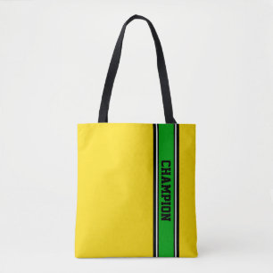 SPORT-STREIFEN - grün, schwarz, weiß Tasche
