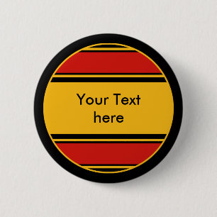Sport-Streifen-Knopf Deutschland + Ihr Text Button