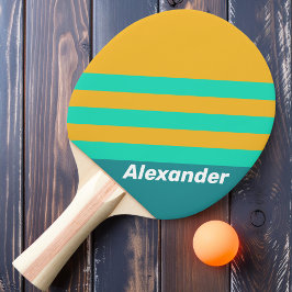 Sport Sunlit Sees Streifen mit Namen Tischtennis Schläger