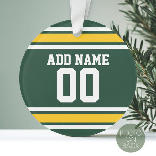 Sport-Team-Fußball-Jersey-individueller Name Ornament