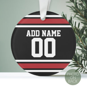Sport-Team-Fußball-Jersey-individueller Name Ornament