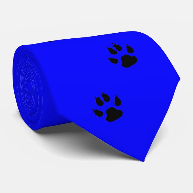Sport-Team-Maskottchen-Tatzen-Druck-Krawatte Krawatte (Gerollt)