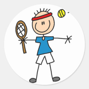 Sport-Tennis-Aufkleber Runder Aufkleber
