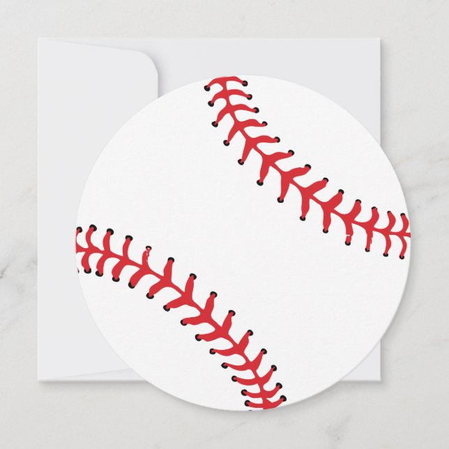 Sport-Thema-Baseball-Party Einladung (Vorderseite)