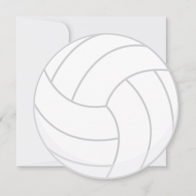 Sport-Thema-Volleyball-Party Einladung (Vorderseite)