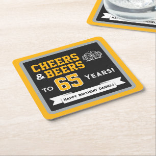 Sport-Themen-Biere und Prost zum Geburtstag Party Rechteckiger Pappuntersetzer