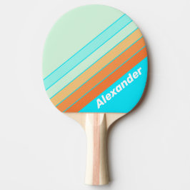 Sport Tropic Splash Streifen mit Namen Tischtennis Schläger