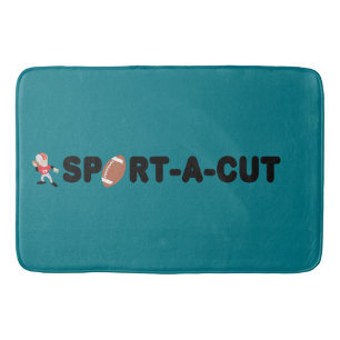 sport un tapis de bain coupé