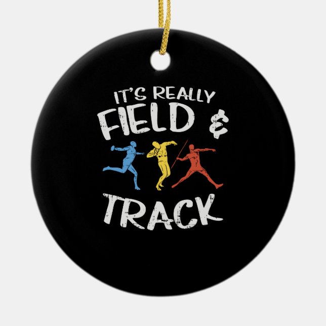 Sport- und Feldgeschenke Keramik Ornament (Vorne)
