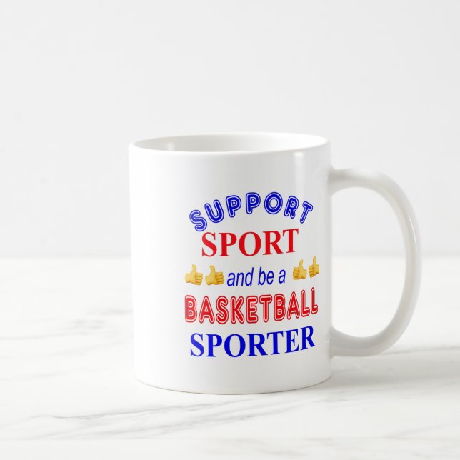 Sport unterstützen und Basketballsportler werden Kaffeetasse (Rechts)