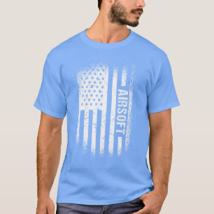 Sport Us Flag Airsoft Freunde T-Shirt