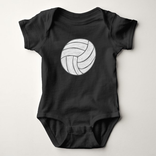 Sport - Volleyball Baby Strampler (Vorderseite)