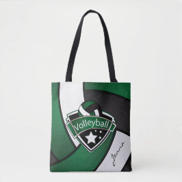 Sport Volleyball | DIY Text - Dunkelgrün Tasche