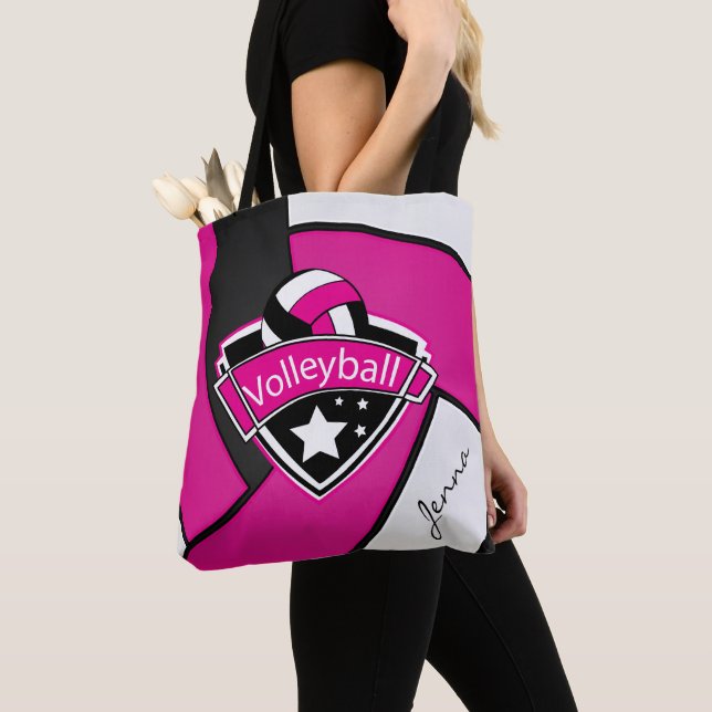 Sport Volleyball | DIY Text - Rosa Tasche (Von Nahem)