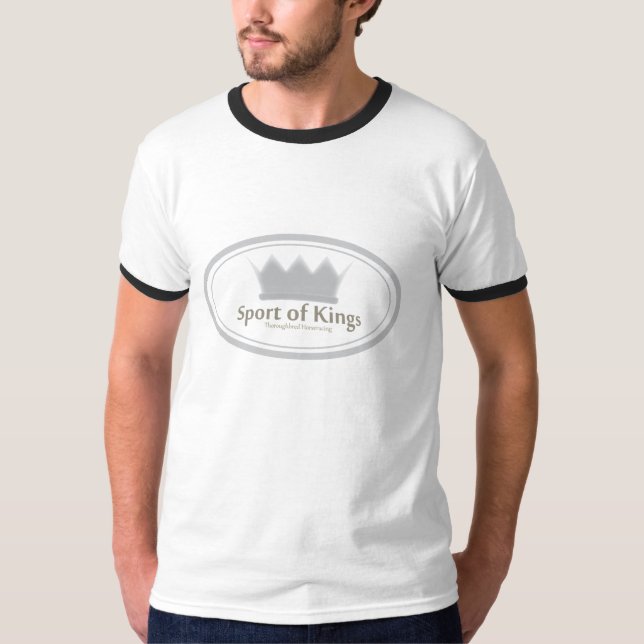 Sport von König-Pferderennen T-Shirt (Vorderseite)