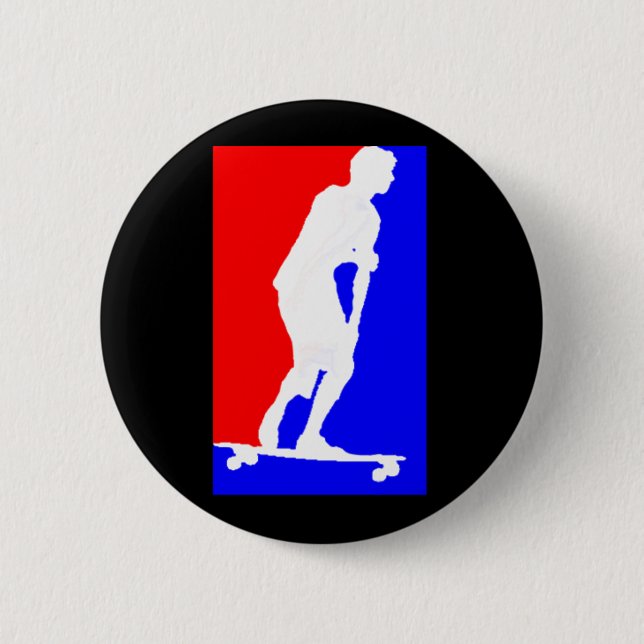 Sport von Longboarding Button (Vorderseite)