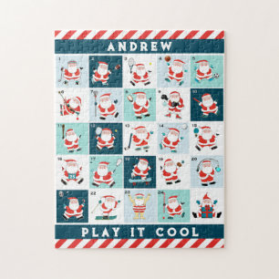 Sport-Weihnachts-Adventskalender-Puzzle