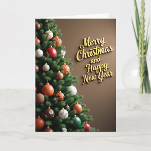 Sport-Weihnachts- und Neujahrsgrußkarte Karte