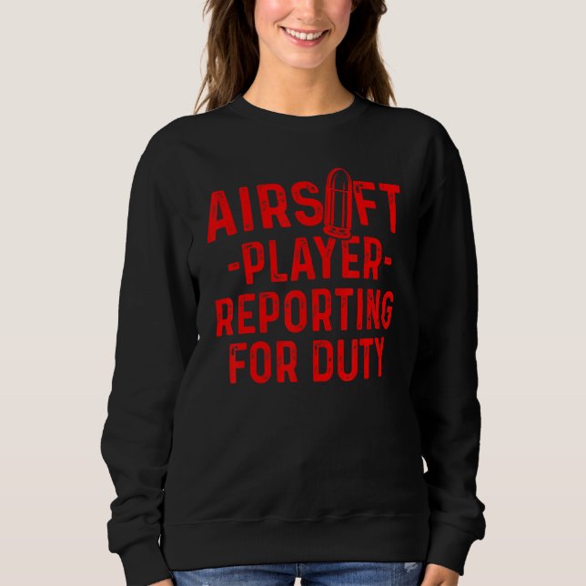 Sport-Wettbewerb in der Airsoft Player-Mannschaft  Sweatshirt (Vorderseite)