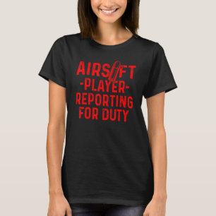 Sport-Wettbewerb in der Airsoft Player-Mannschaft  T-Shirt