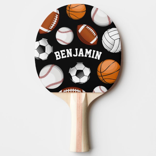Sport-Zusammenstellungs-personalisiertes Tischtennis Schläger (Vorderseite)