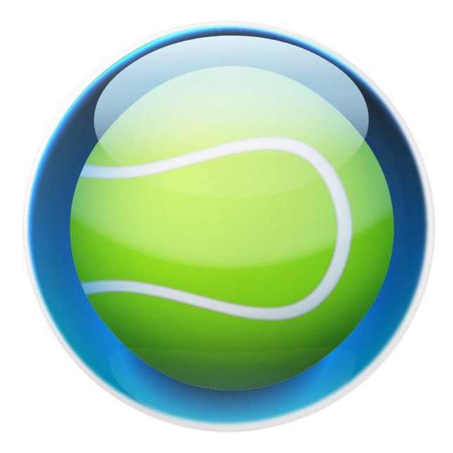 Sportaktivitäten Tennisball Keramikknauf (Vorderseite)