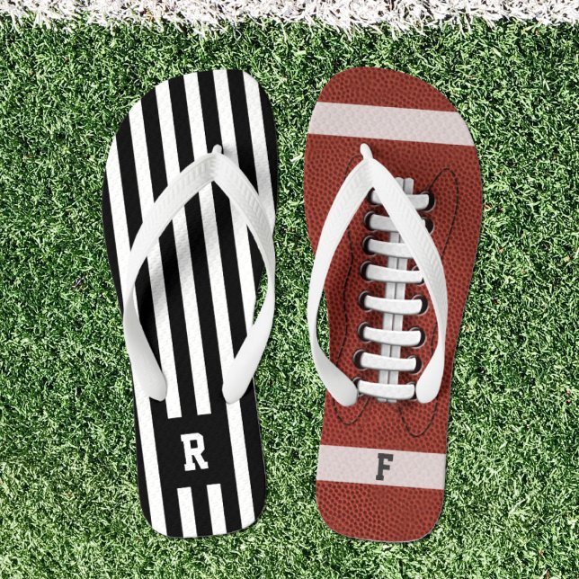 Sportamerikanische Fußballreferent Flip Flops (Von Creator hochgeladen)