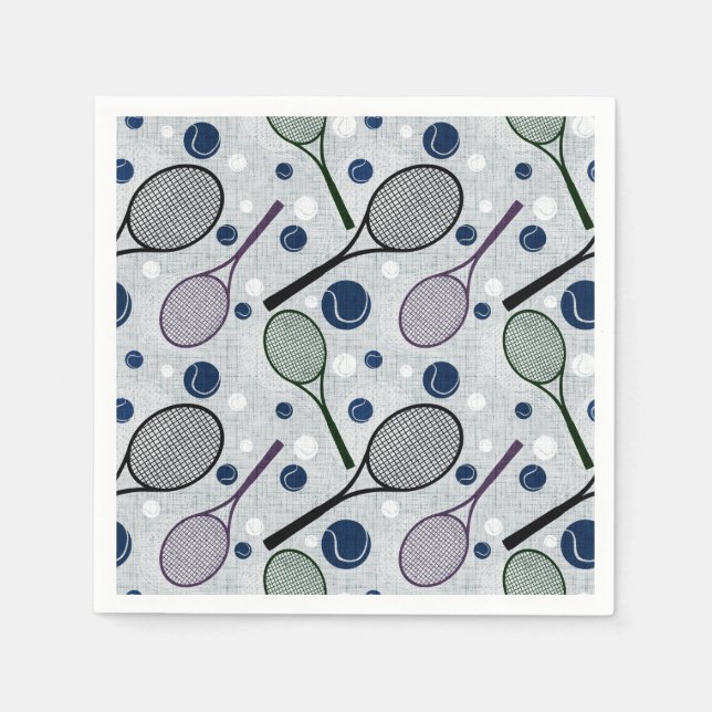Sportart für Tennisfans. Serviette (Vorderseite)