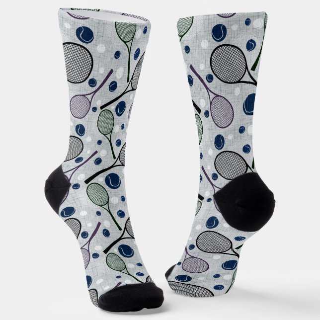 Sportart für Tennisfans. Socken (Gewinkelt)