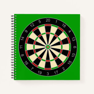 Sportausrüstung - Dartboard 1 Notizbuch