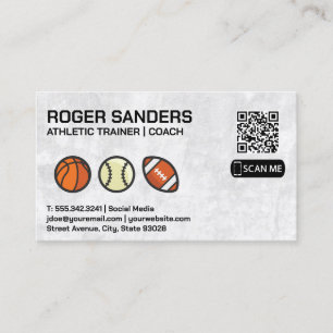 Sportausrüstung   QR-Visitenkarte Visitenkarte