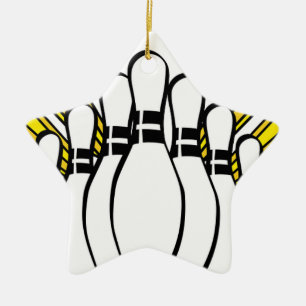 Sportball Bowling Coach Team Spiel Strike Keramik Ornament