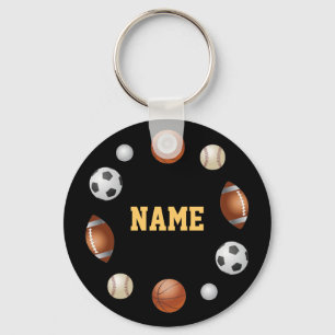 Sportballs Personalisierter Schlüsselanhänger - Sc