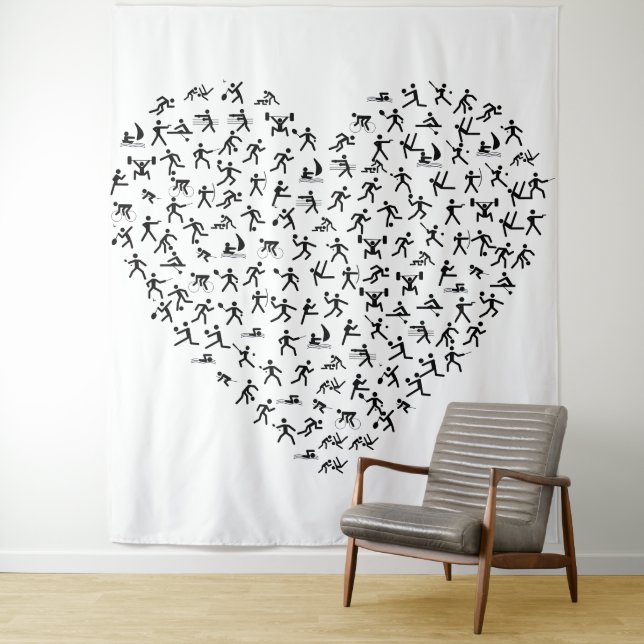 Sportband Wandteppich (Beispiel)