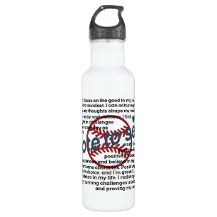 Sportbaseball Motivierend Edelstahlflasche