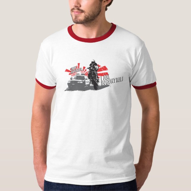 Sportbike - aber Offizier bin ich in der T-Shirt (Vorderseite)