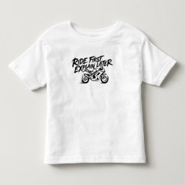 Sportbike Rider Action Mentality Kleinkind T-shirt