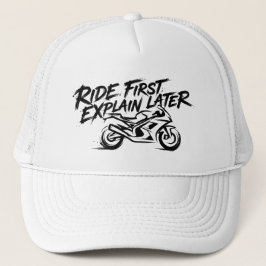 Sportbike Rider Action Mentality Truckerkappe