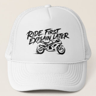 Sportbike Rider Action Mentality Truckerkappe