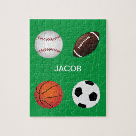 " SPORTE" PUZZLE MIT KINDERN NAME.